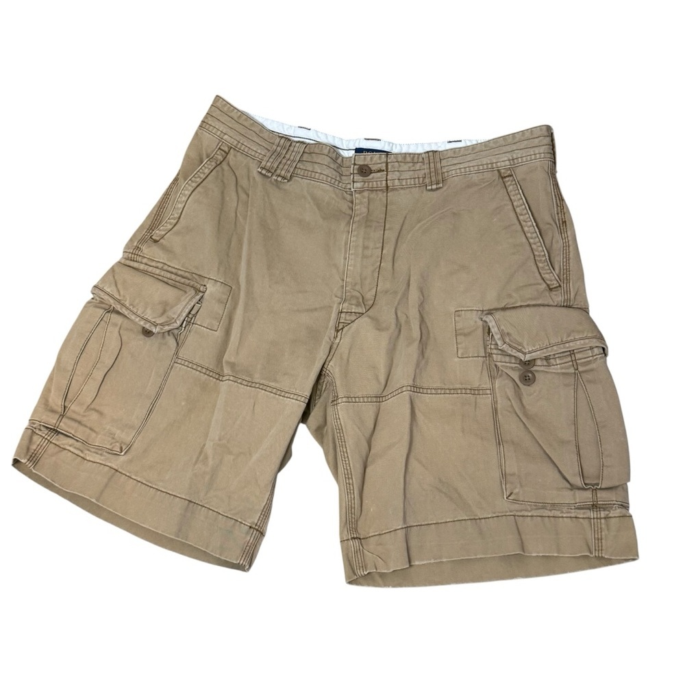 Polo Ralph Lauren Y2K Cargo Shorts Mens Size‎ 36 Khaki Utility Outdoor Rugged